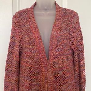 Duster Length Loose Knit Cardigan